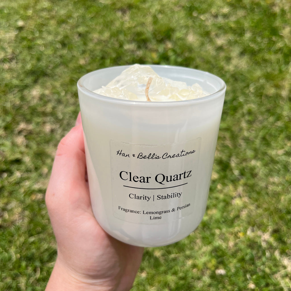 Clear Quartz Infused Candle