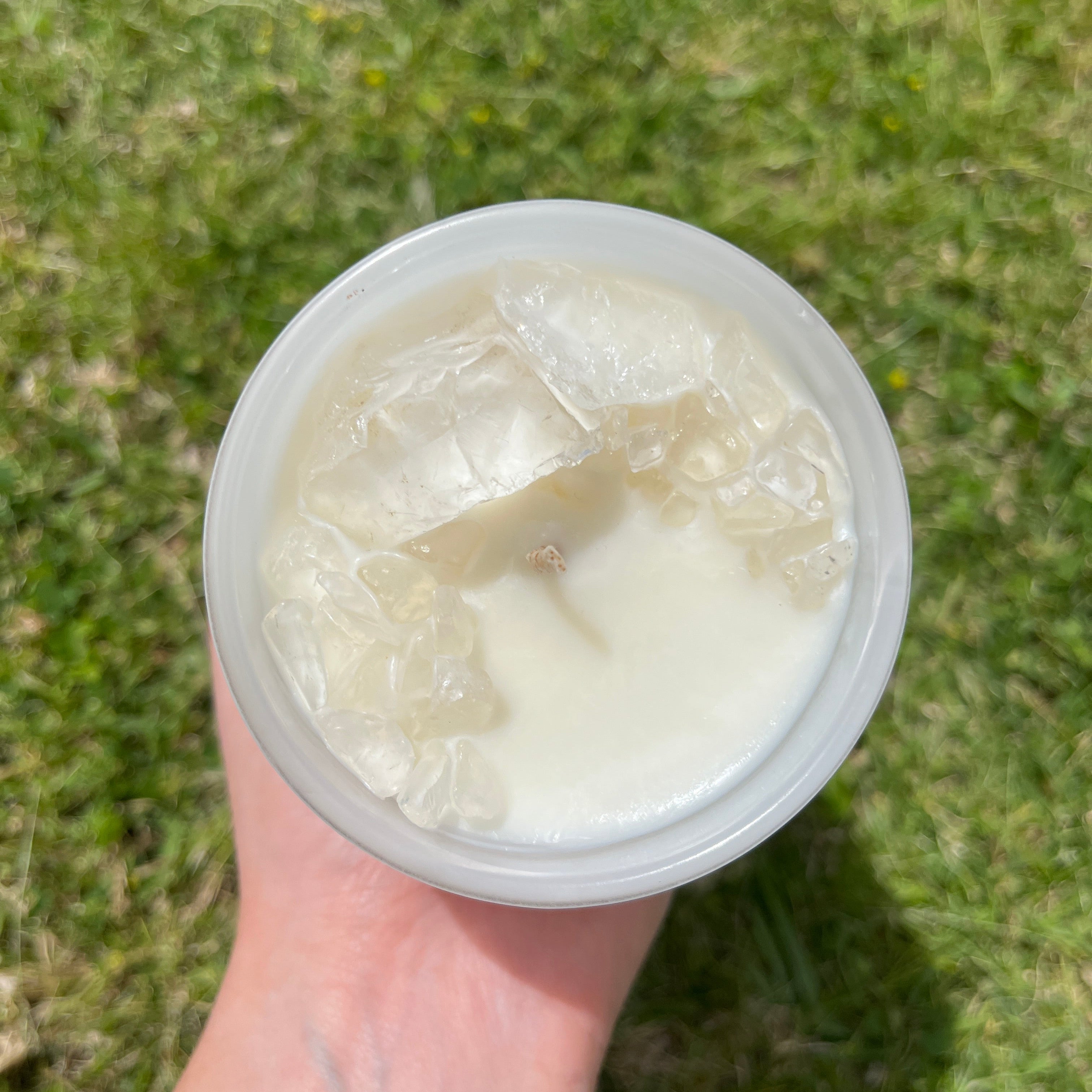 Clear Quartz Infused Candle