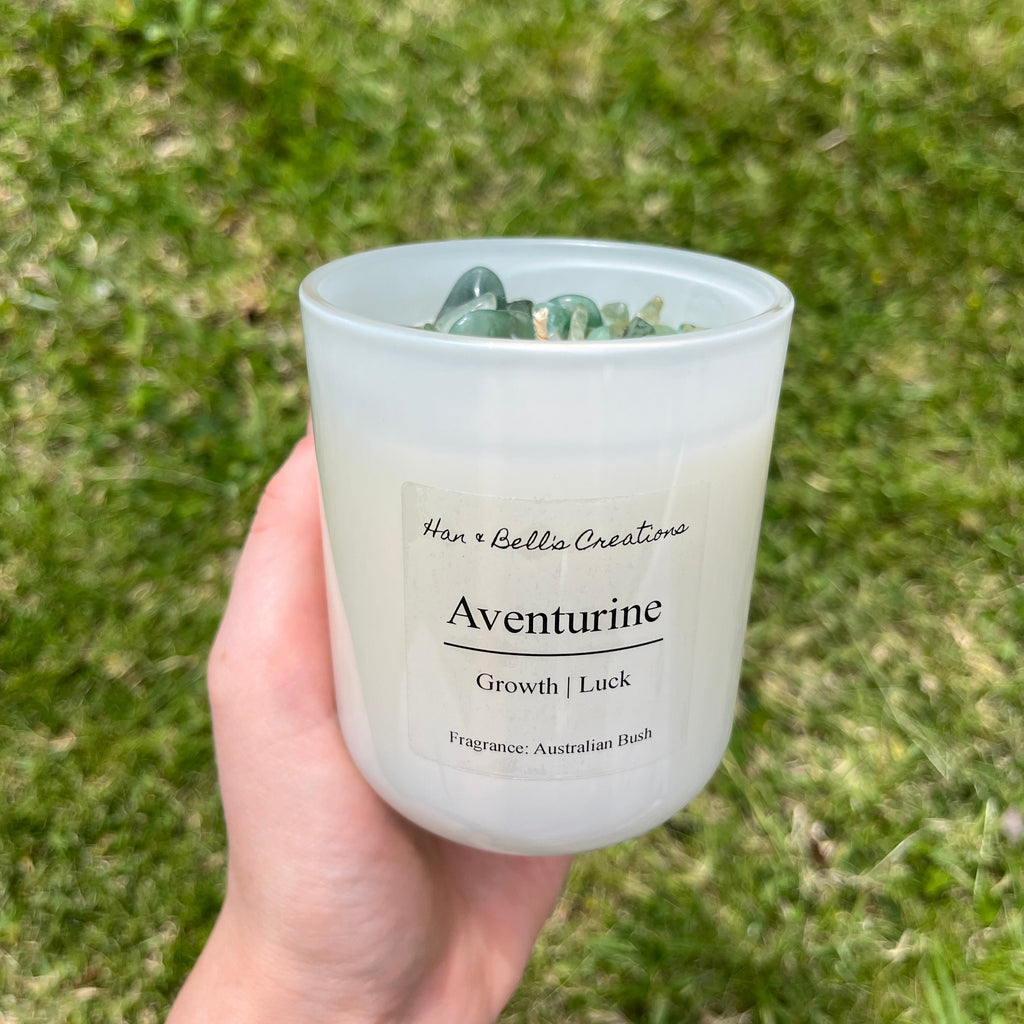 Aventurine Infused Candle