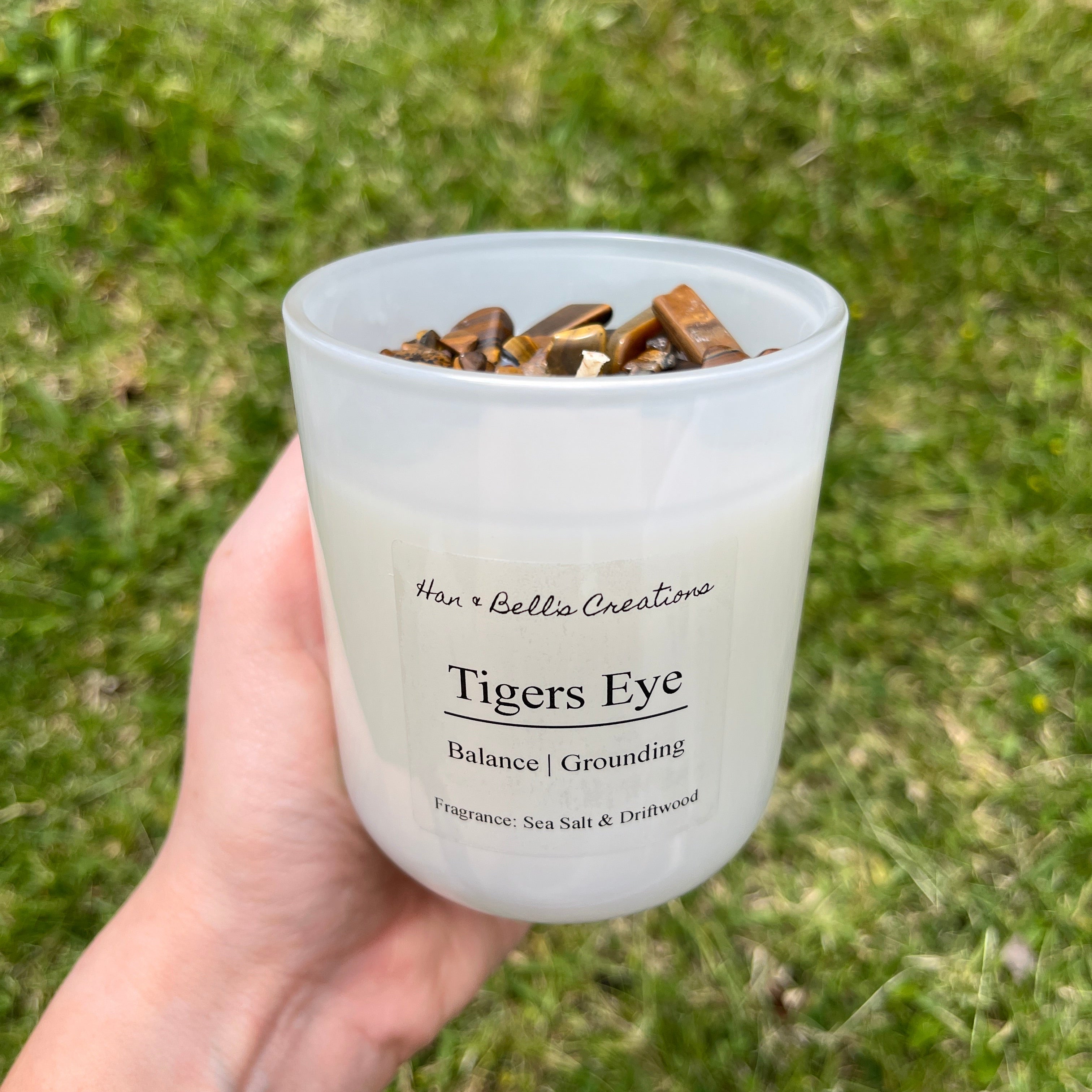 Tigers Eye Infused Candle