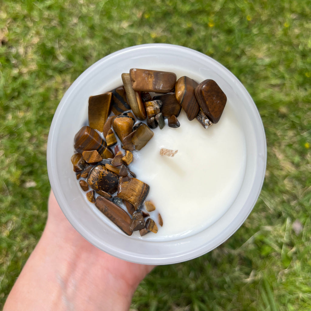 Tigers Eye Infused Candle