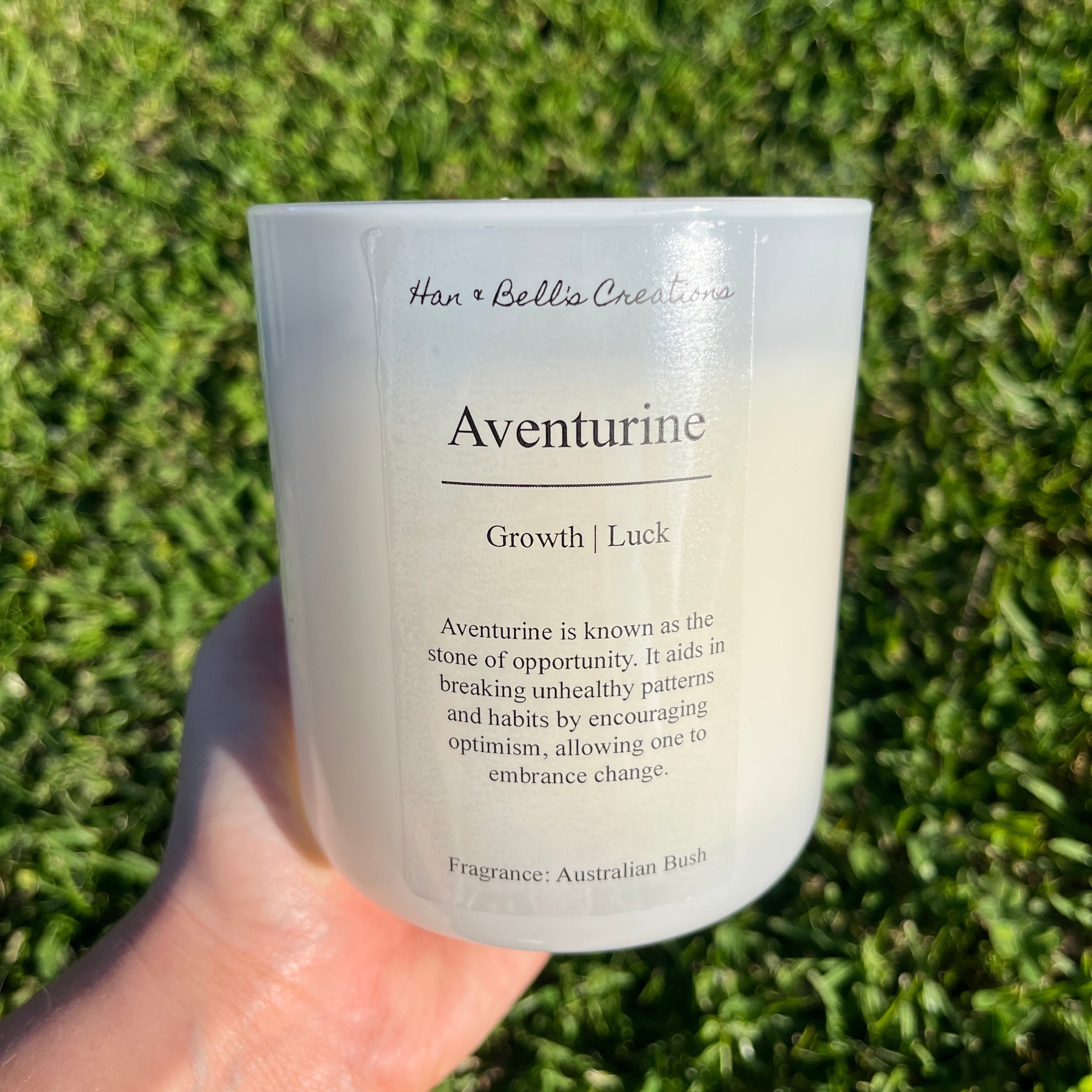 Aventurine Infused Candle
