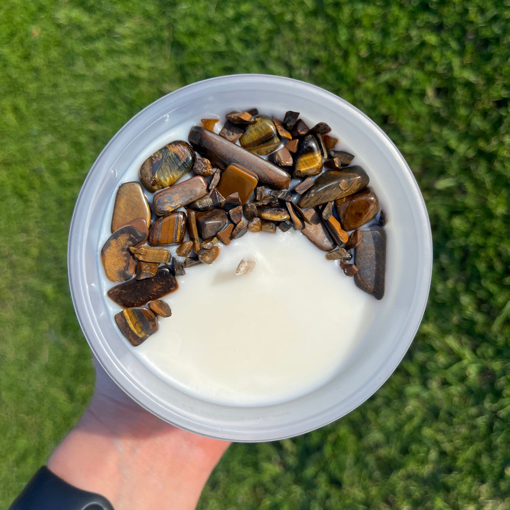 Tigers Eye Infused Candle