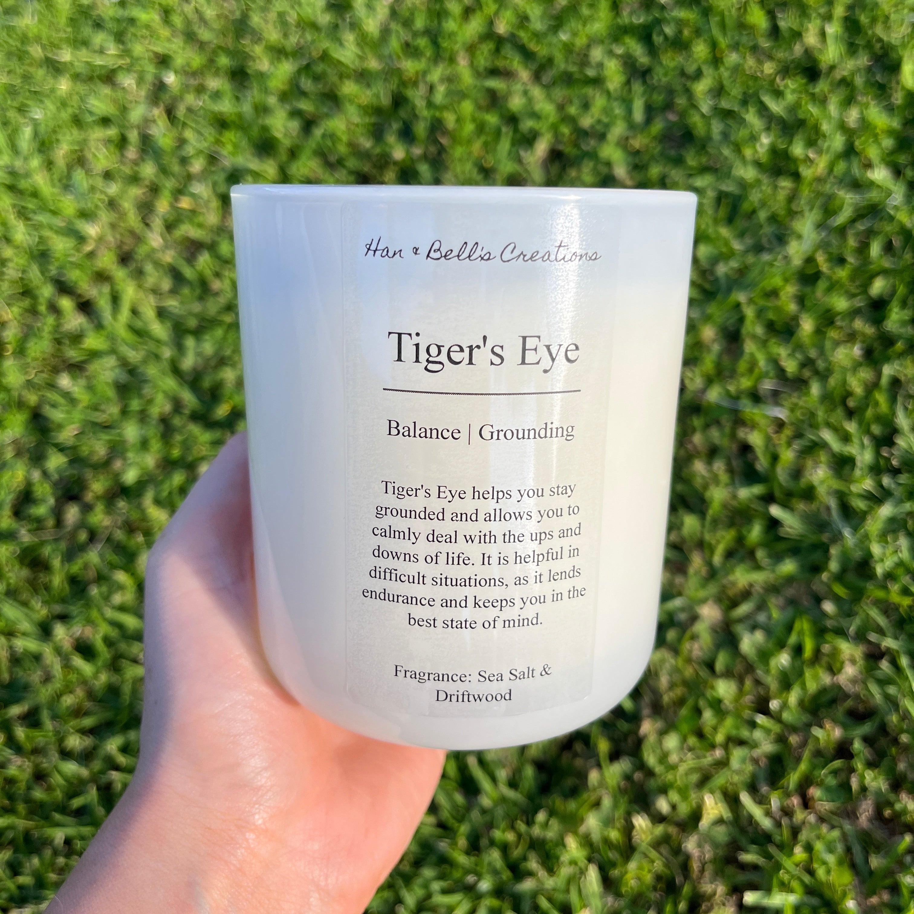 Tigers Eye Infused Candle