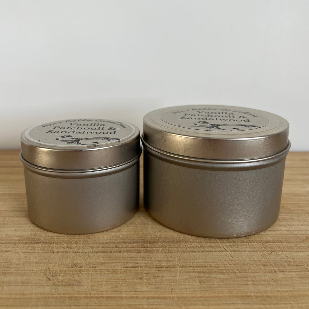 Vanilla Patchouli & Sandalwood Tin