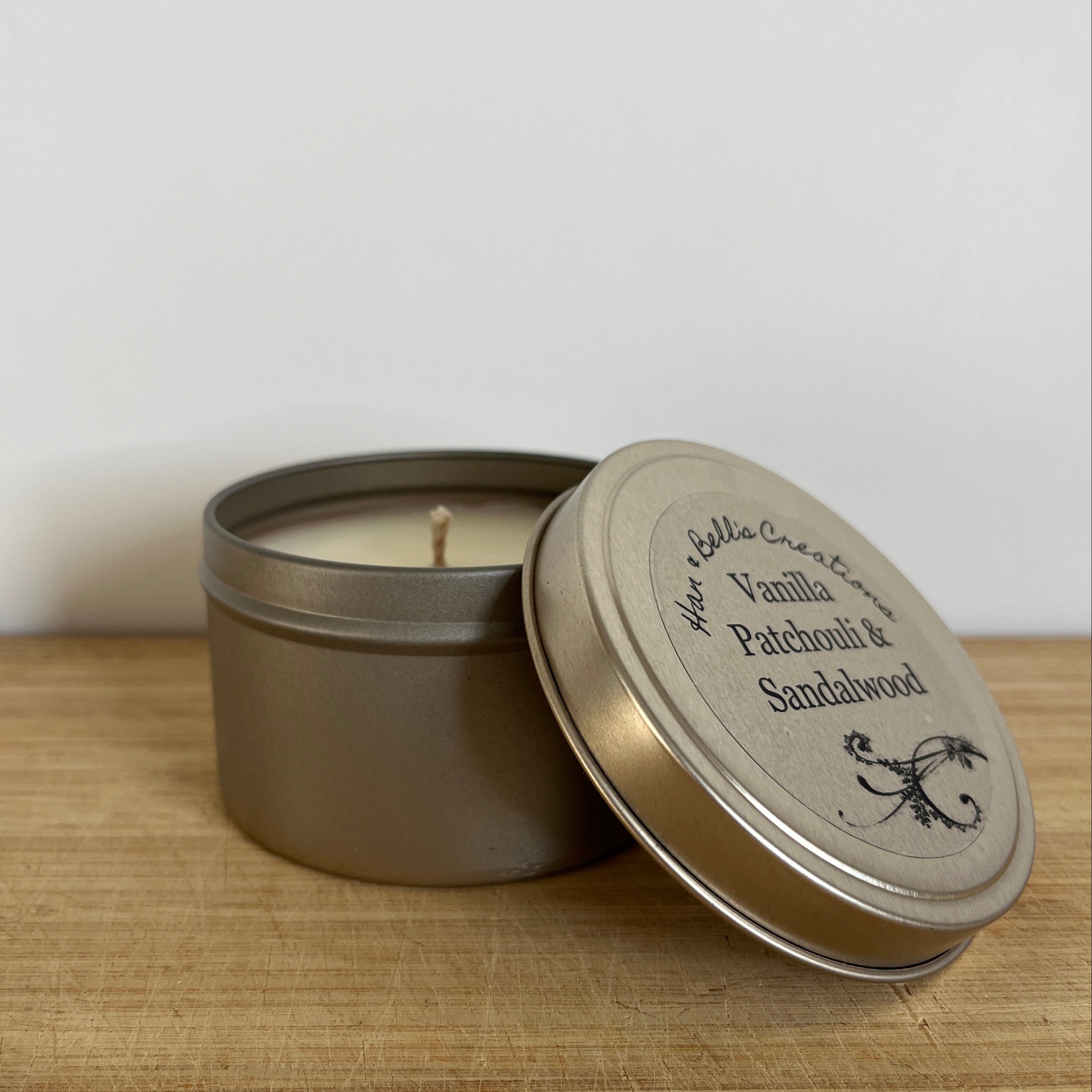 Vanilla Patchouli & Sandalwood Tin