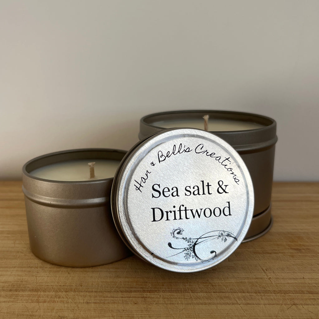 Sea Salt & Driftwood Tin